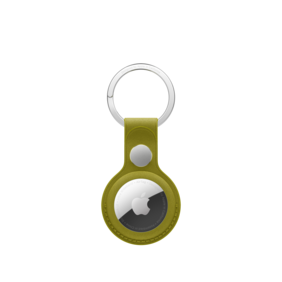 AirTag Feingewebe Schlüsselanhänger – Chartreuse