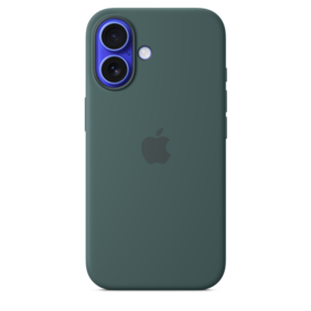 iPhone 16 Silikon Case mit MagSafe – Seegrün