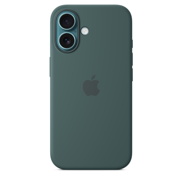 Sie sehen das Produktbild 02 von iPhone 16 Silikon Case mit MagSafe – Seegrün iPhone 16 Silikon Case mit MagSafe – Seegrün