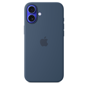 iPhone 16 Plus Silikon Case mit MagSafe – Denim