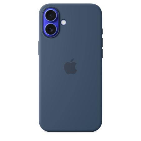 Sie sehen das Produktbild 01 von iPhone 16 Plus Silikon Case mit MagSafe – Denim iPhone 16 Plus Silikon Case mit MagSafe – Denim