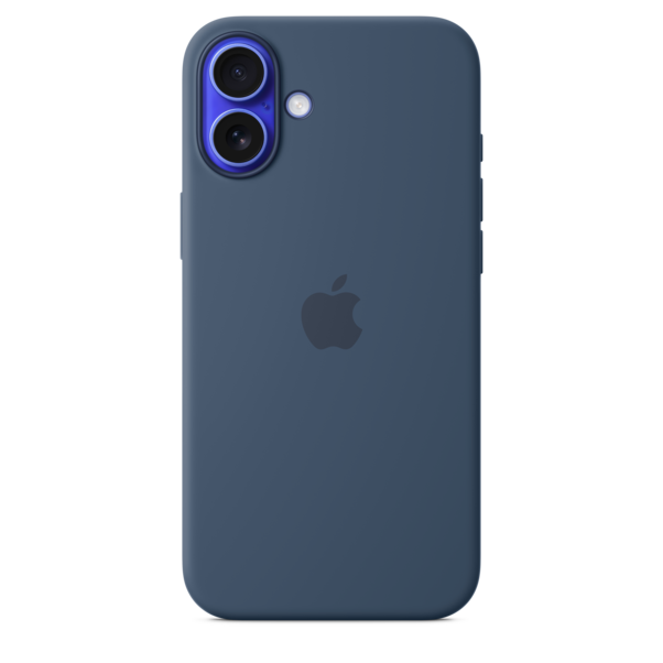 Sie sehen das Produktbild 01 von iPhone 16 Plus Silikon Case mit MagSafe – Denim iPhone 16 Plus Silikon Case mit MagSafe – Denim