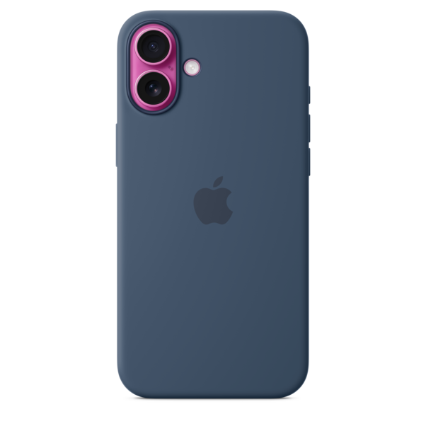 Sie sehen das Produktbild 03 von iPhone 16 Plus Silikon Case mit MagSafe – Denim iPhone 16 Plus Silikon Case mit MagSafe – Denim