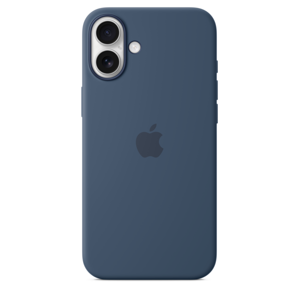 Sie sehen das Produktbild 04 von iPhone 16 Plus Silikon Case mit MagSafe – Denim iPhone 16 Plus Silikon Case mit MagSafe – Denim