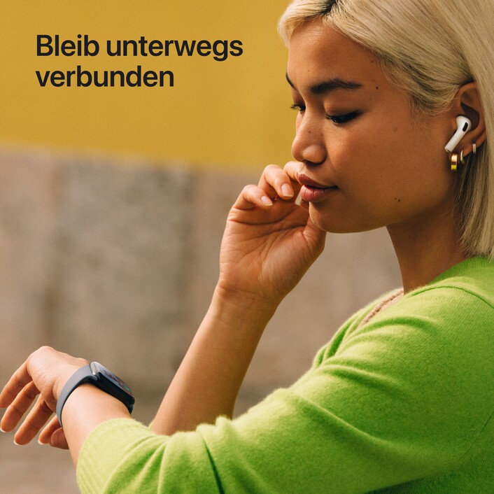 Apple Watch SE 3 GPS, 44 mm Aluminiumgehäuse Polarstern, Sportarmband Polarstern – S/M