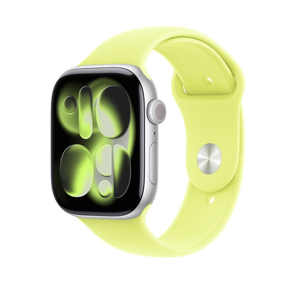 Sie sehen das Produktbild 02 von 46 mm Sportarmband Neongelb - M/L 46 mm Sportarmband Neongelb - M/L