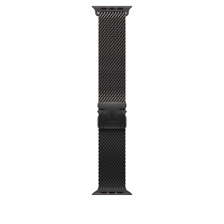 Sie sehen das Produktbild 01 von 49 mm Milanaise Armband Titan Schwarz – S 49 mm Milanaise Armband Titan Schwarz – S