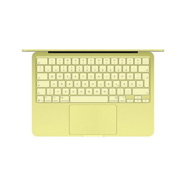 13" MacBook Neo: Apple A18 Pro Chip mit 6‑core CPU und 5‑core GPU, Magic Keyboard mit Touch ID, 512 GB SSD - Zitrus