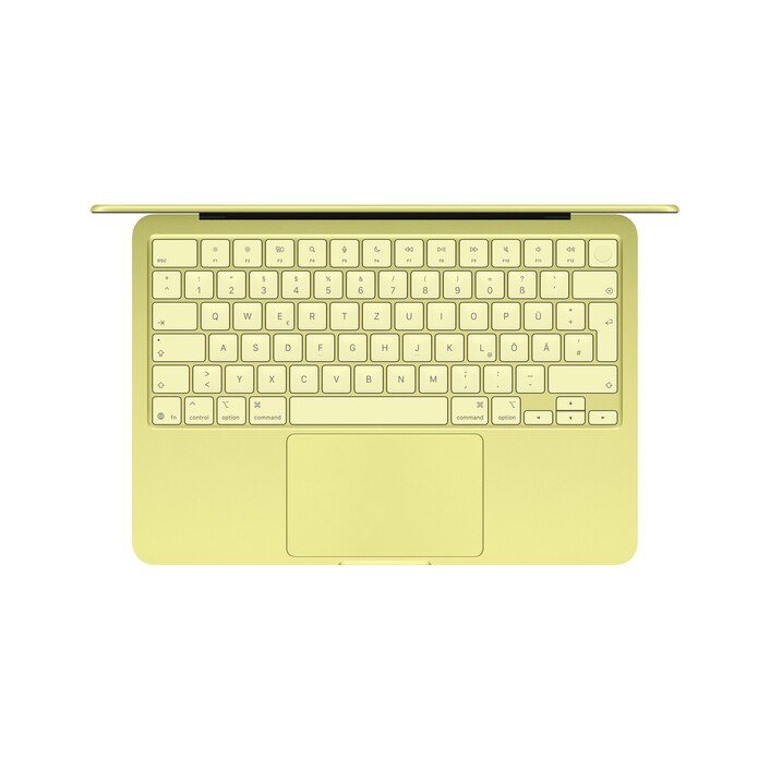 13" MacBook Neo: Apple A18 Pro Chip mit 6‑core CPU und 5‑core GPU, Magic Keyboard mit Touch ID, 512 GB SSD - Zitrus