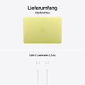 13" MacBook Neo: Apple A18 Pro Chip mit 6‑core CPU und 5‑core GPU, Magic Keyboard mit Touch ID, 512 GB SSD - Zitrus