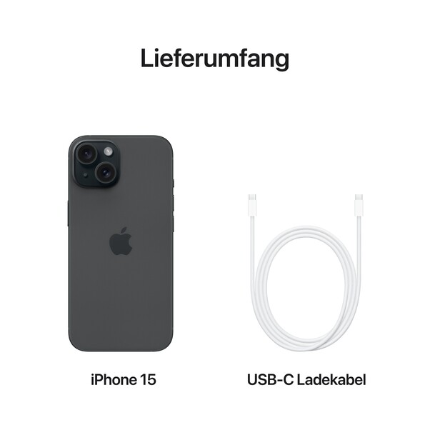 iPhone 15 256 GB Schwarz 