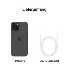 iPhone 15 256 GB Schwarz 