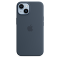 iPhone 14 Silikon Case mit MagSafe - Sturmblau