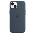 iPhone 14 Silikon Case mit MagSafe - Sturmblau