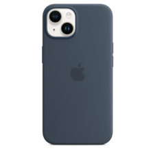iPhone 14 Silikon Case mit MagSafe - Sturmblau