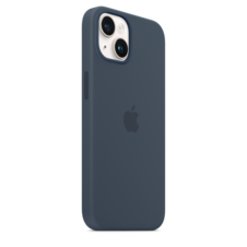 iPhone 14 Silikon Case mit MagSafe - Sturmblau