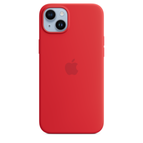 iPhone 14 Plus Silikon Case mit MagSafe - (PRODUCT)RED