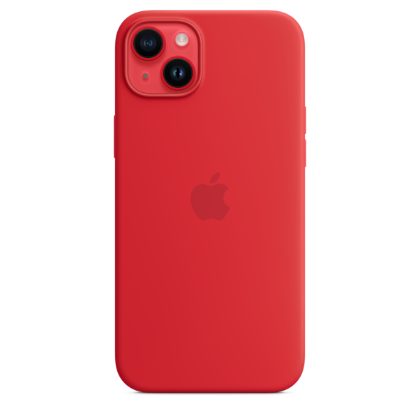 iPhone 14 Plus Silikon Case mit MagSafe - (PRODUCT)RED