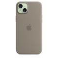 iPhone 15 Plus Silikon Case mit MagSafe – Tonbraun