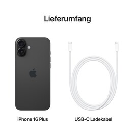 Sie sehen das Produktbild 09 von iPhone 16 Plus 128 GB Schwarz iPhone 16 Plus 128 GB Schwarz