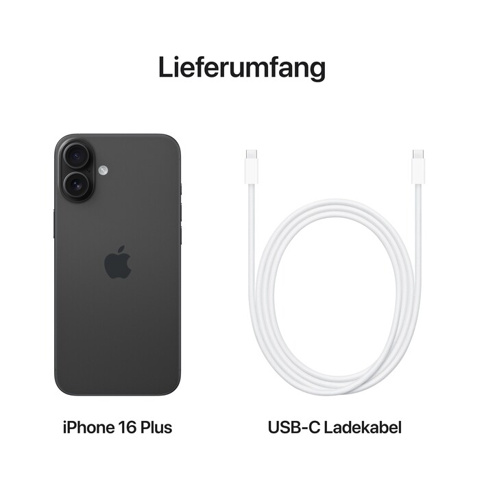 iPhone 16 Plus 512 GB Schwarz 