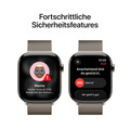 Sie sehen das Produktbild 06 von Apple Watch Series 11 GPS + Cellular, 46 mm Titangehäuse Natur, Milanaise Armband Natur - S/M Apple Watch Series 11 GPS + Cellular, 46 mm Titangehäuse Natur, Milanaise Armband Natur - S/M