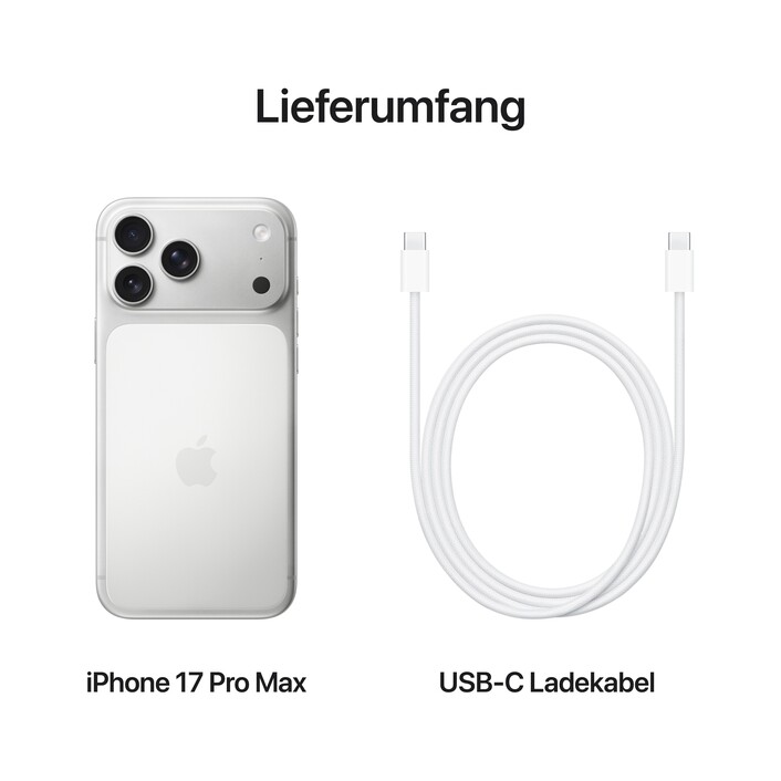 iPhone 17 Pro Max 2 TB Silber 