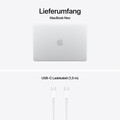 13" MacBook Neo: Apple A18 Pro Chip mit 6‑core CPU und 5‑core GPU, Magic Keyboard mit Touch ID, 512 GB SSD - Silber