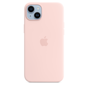 iPhone 14 Plus Silikon Case mit MagSafe - Kalkrosa