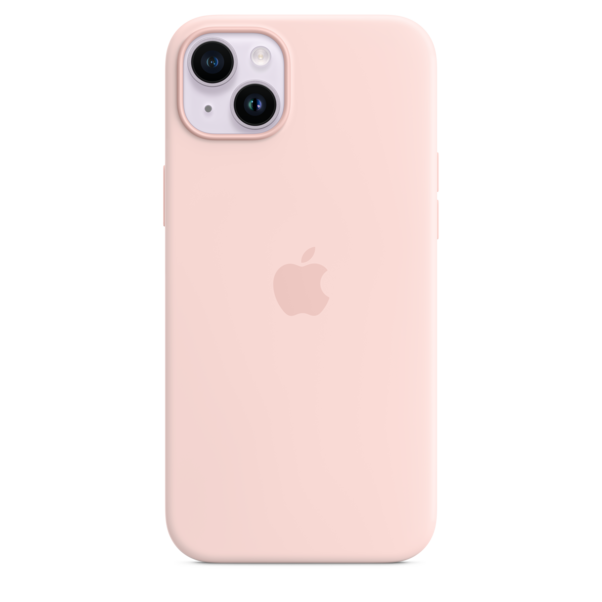 iPhone 14 Plus Silikon Case mit MagSafe - Kalkrosa