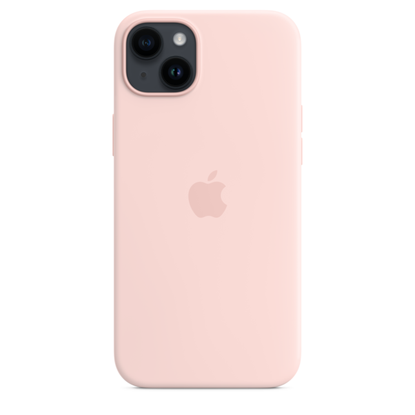 iPhone 14 Plus Silikon Case mit MagSafe - Kalkrosa