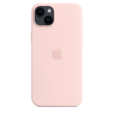 iPhone 14 Plus Silikon Case mit MagSafe - Kalkrosa