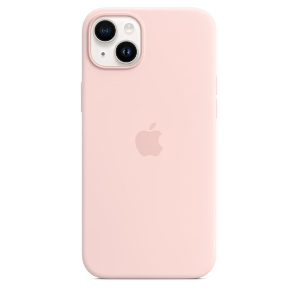 iPhone 14 Plus Silikon Case mit MagSafe - Kalkrosa