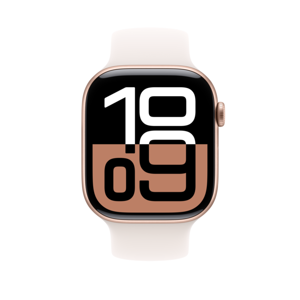 46 mm Sportarmband Blassrosa – S/M