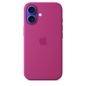 iPhone 16 Silikon Case mit MagSafe – Fuchsia