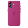 Sie sehen das Produktbild 02 von iPhone 16 Silikon Case mit MagSafe – Fuchsia iPhone 16 Silikon Case mit MagSafe – Fuchsia