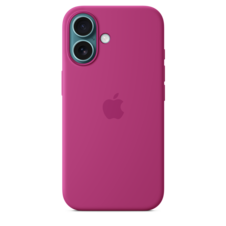 Sie sehen das Produktbild 02 von iPhone 16 Silikon Case mit MagSafe – Fuchsia iPhone 16 Silikon Case mit MagSafe – Fuchsia