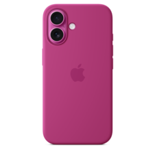 Sie sehen das Produktbild 03 von iPhone 16 Silikon Case mit MagSafe – Fuchsia iPhone 16 Silikon Case mit MagSafe – Fuchsia