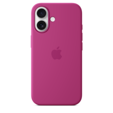 Sie sehen das Produktbild 04 von iPhone 16 Silikon Case mit MagSafe – Fuchsia iPhone 16 Silikon Case mit MagSafe – Fuchsia