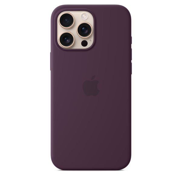 Sie sehen das Produktbild 01 von iPhone 16 Pro Max Silikon Case mit MagSafe – Pflaume iPhone 16 Pro Max Silikon Case mit MagSafe – Pflaume