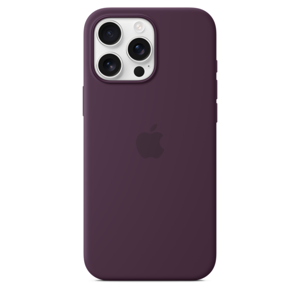 Sie sehen das Produktbild 03 von iPhone 16 Pro Max Silikon Case mit MagSafe – Pflaume iPhone 16 Pro Max Silikon Case mit MagSafe – Pflaume