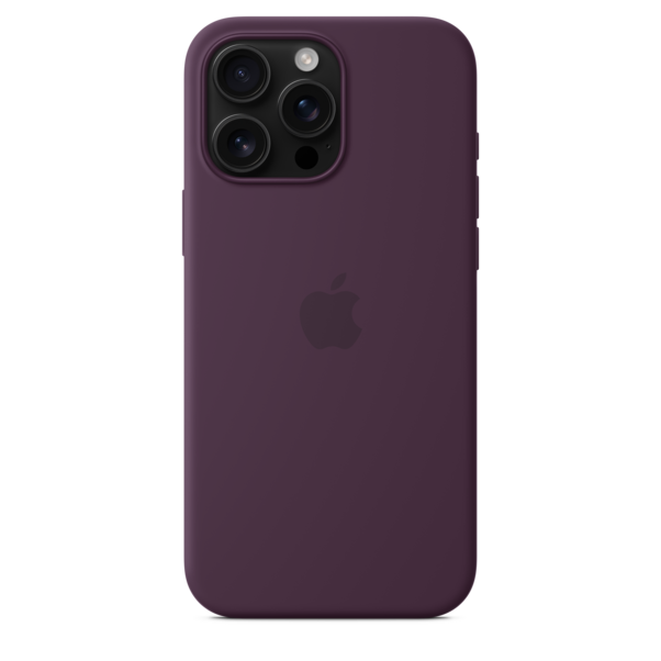 Sie sehen das Produktbild 04 von iPhone 16 Pro Max Silikon Case mit MagSafe – Pflaume iPhone 16 Pro Max Silikon Case mit MagSafe – Pflaume