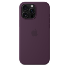 Sie sehen das Produktbild 04 von iPhone 16 Pro Max Silikon Case mit MagSafe – Pflaume iPhone 16 Pro Max Silikon Case mit MagSafe – Pflaume