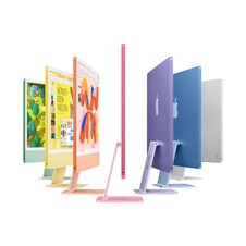 Sie sehen das Produktbild 04 von 24" iMac mit Retina 4,5K Display: Apple M4 Chip mit 8‑Core CPU und 8‑Core GPU, 256 GB SSD - Silber 24" iMac mit Retina 4,5K Display: Apple M4 Chip mit 8‑Core CPU und 8‑Core GPU, 256 GB SSD - Silber
