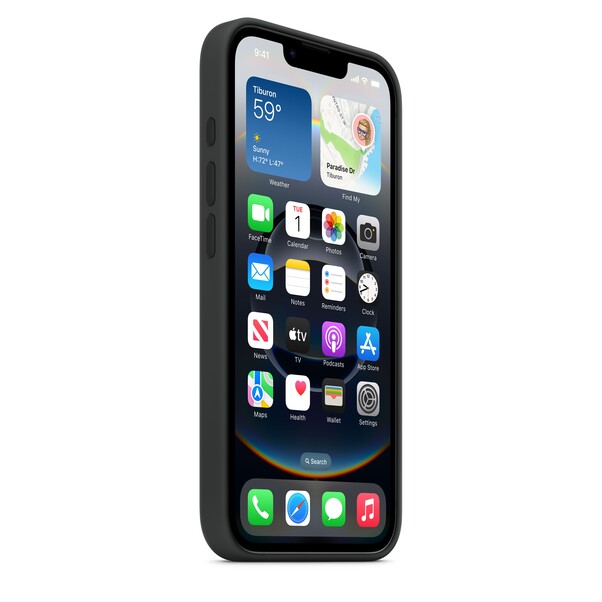 Sie sehen das Produktbild 03 von iPhone 16e Silikon Case − Schwarz iPhone 16e Silikon Case − Schwarz