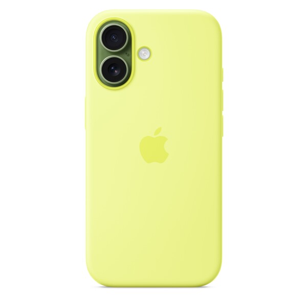 Sie sehen das Produktbild 02 von iPhone 17 Silikon Case mit MagSafe - Neongelb iPhone 17 Silikon Case mit MagSafe - Neongelb