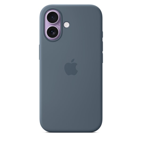 Sie sehen das Produktbild 01 von iPhone 17 Silikon Case mit MagSafe - Maritimblau iPhone 17 Silikon Case mit MagSafe - Maritimblau