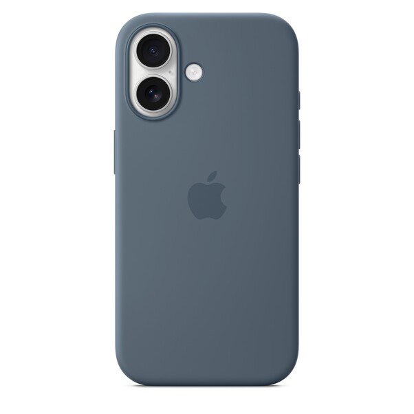 Sie sehen das Produktbild 04 von iPhone 17 Silikon Case mit MagSafe - Maritimblau iPhone 17 Silikon Case mit MagSafe - Maritimblau