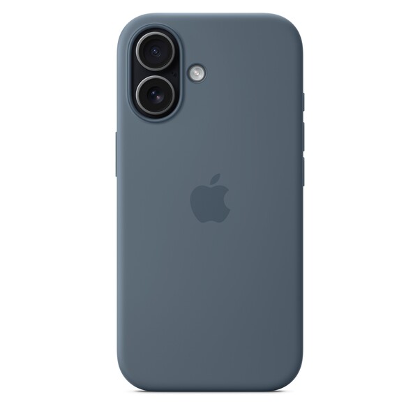Sie sehen das Produktbild 05 von iPhone 17 Silikon Case mit MagSafe - Maritimblau iPhone 17 Silikon Case mit MagSafe - Maritimblau
