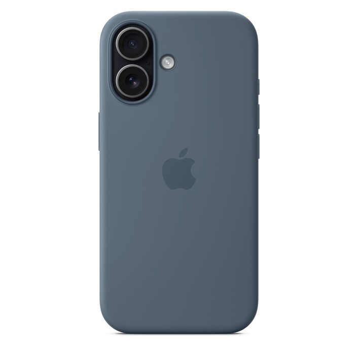 Sie sehen das Produktbild 05 von iPhone 17 Silikon Case mit MagSafe - Maritimblau iPhone 17 Silikon Case mit MagSafe - Maritimblau